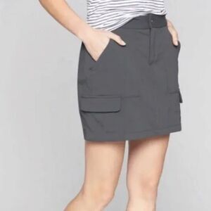 Athleta Charcoal Cargo Skirt